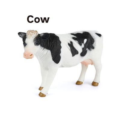 Premium Cow Animal Figure Toy - 1Pc